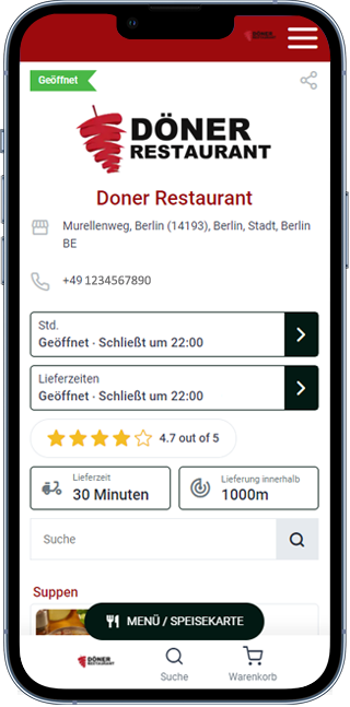 Döner theme — mobile